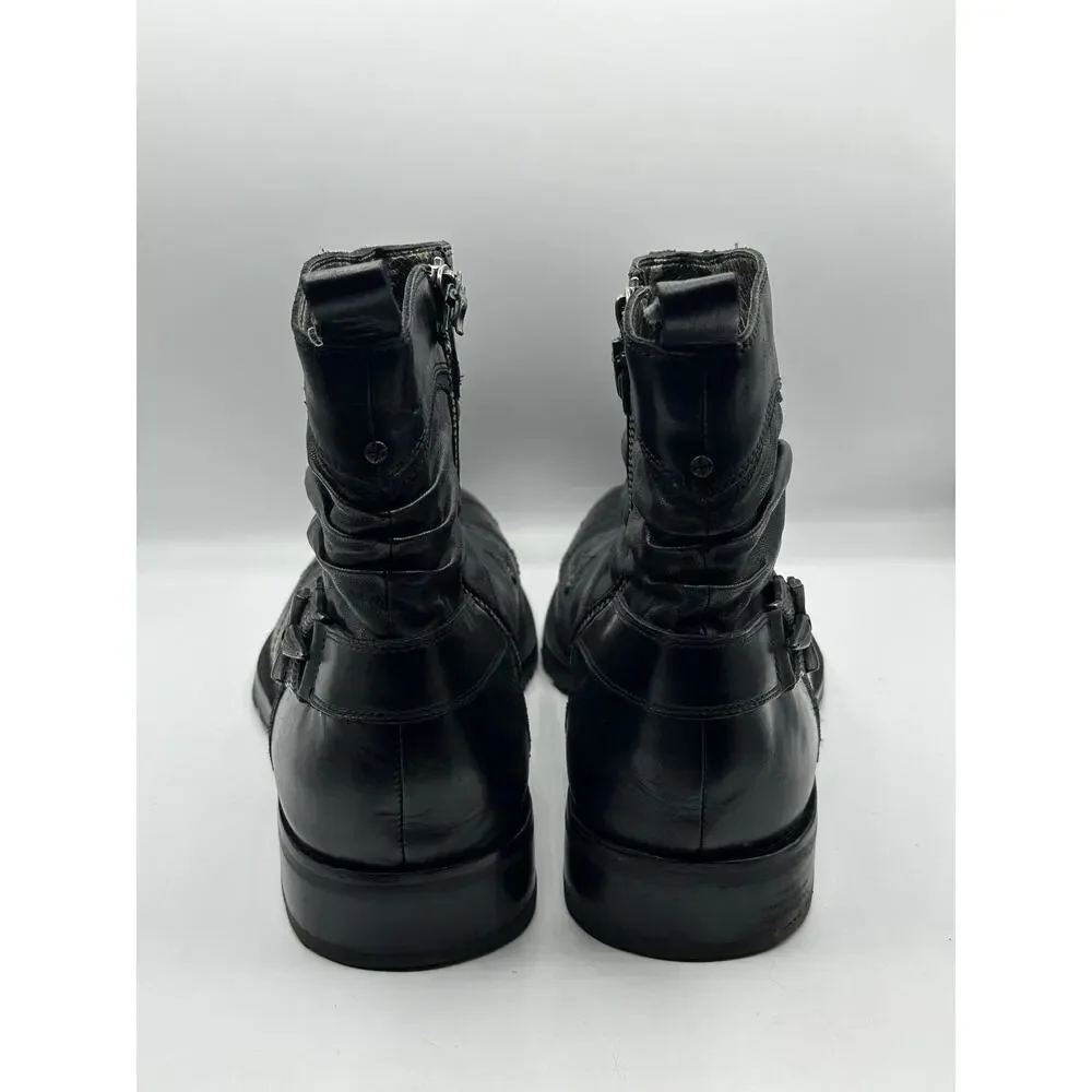 MARK NASON Lounge U Rock Ankle Boots Leather Moto Sz 14 $550